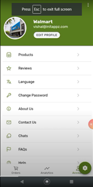 online Vendor E-Commerce app